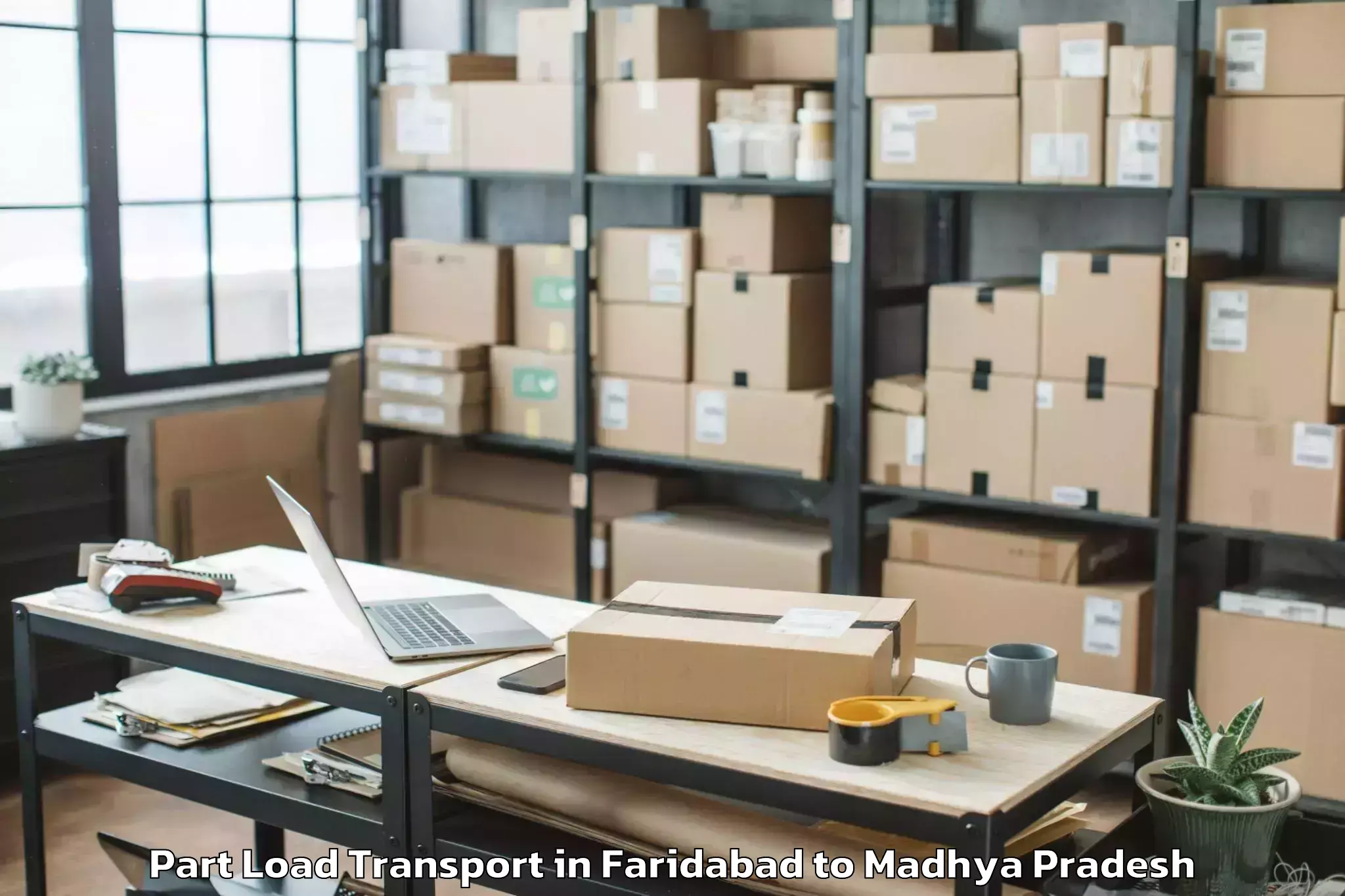 Book Faridabad to Isagarh Part Load Transport Online